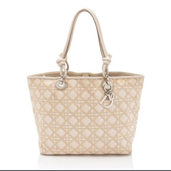 Dior Beige Patterned Tote Bag - Picture 1 of 6